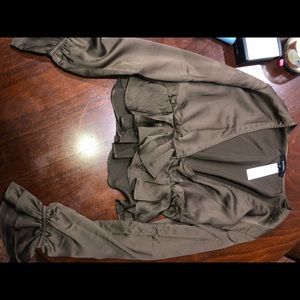 Indigenous deep v blouse